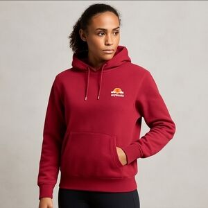 Ellesse Red Logo Hoodie SHS02216 Pullover Unisex Medium Streetwear
